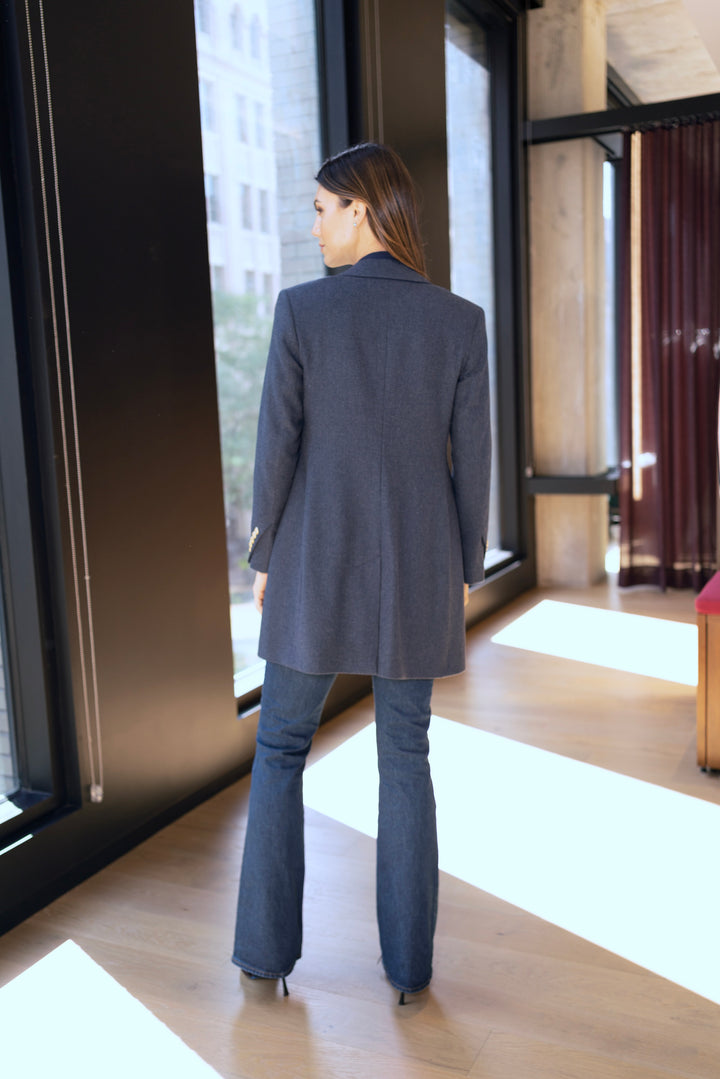 Blue Steel Cashmere Blend Duster Coat