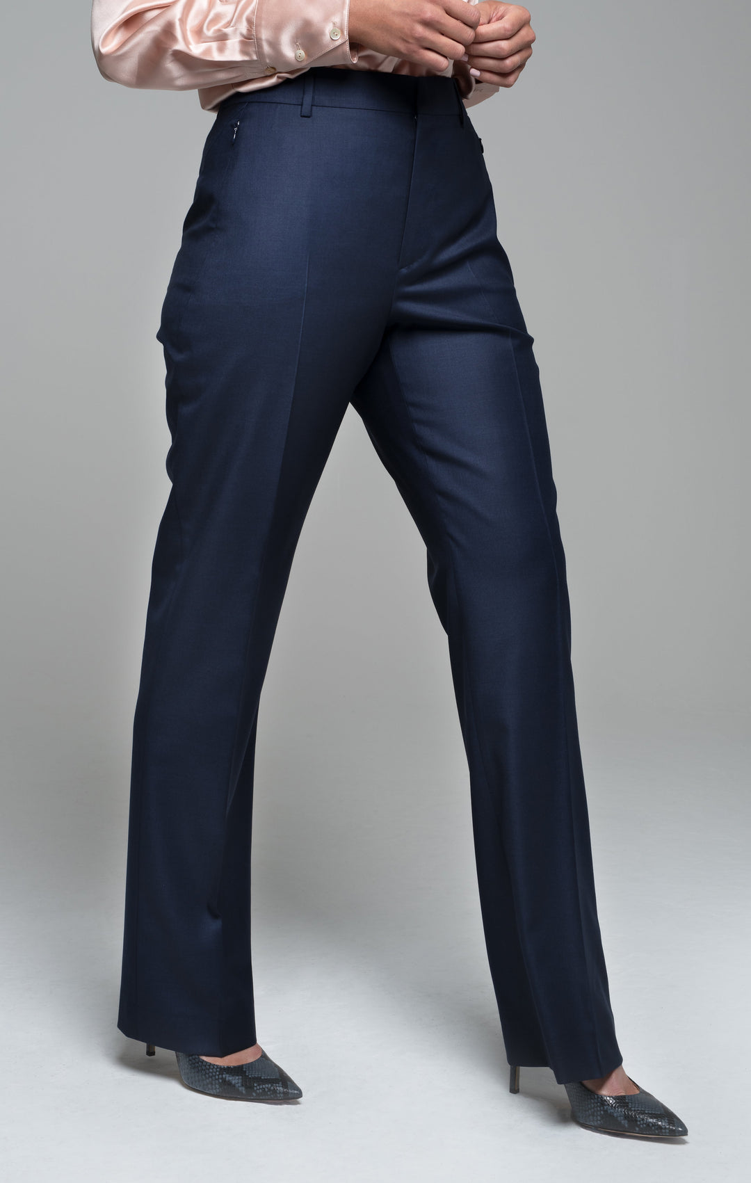 Katie, Navy Flare Trouser