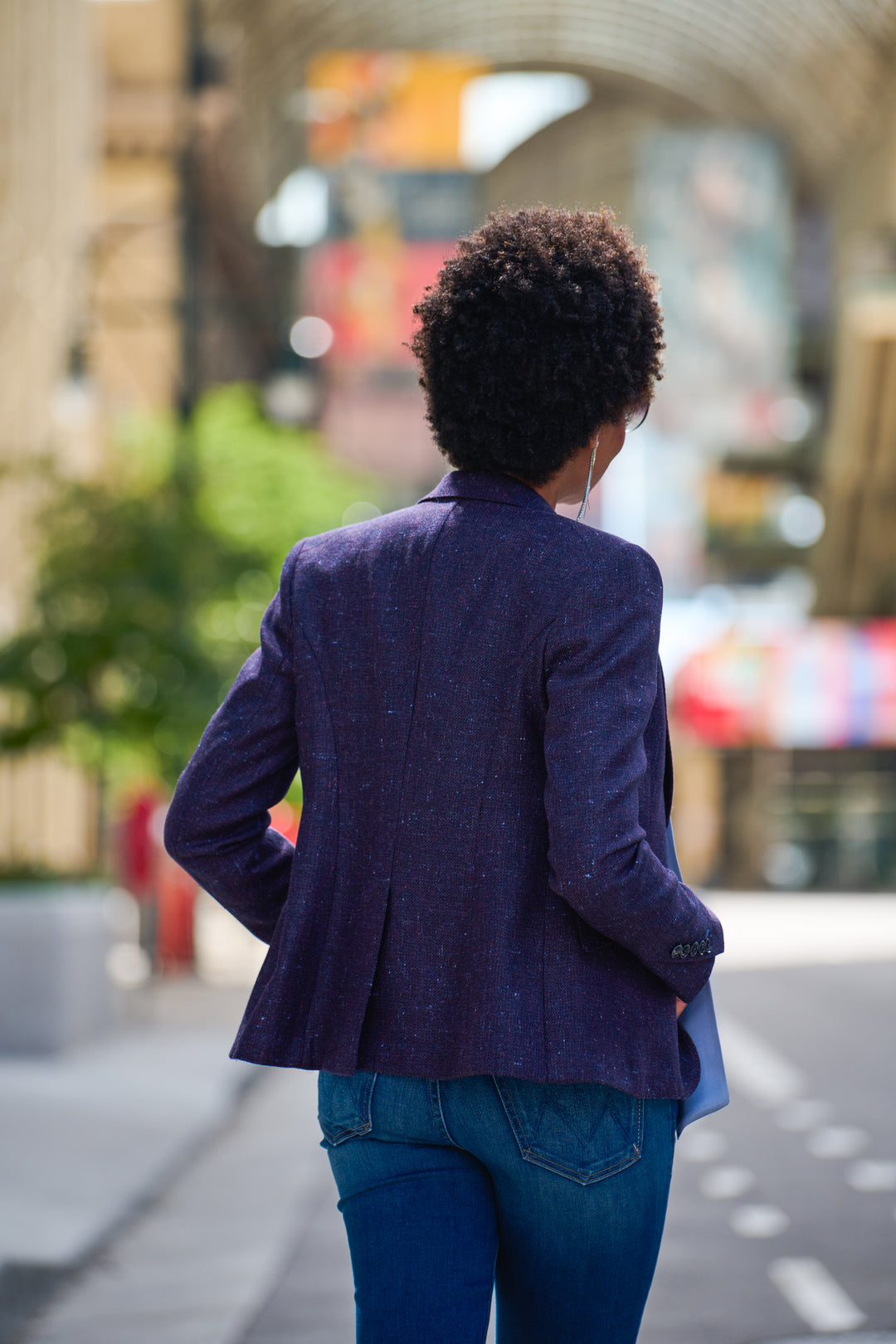 Twilight Purple Tweed Blazer