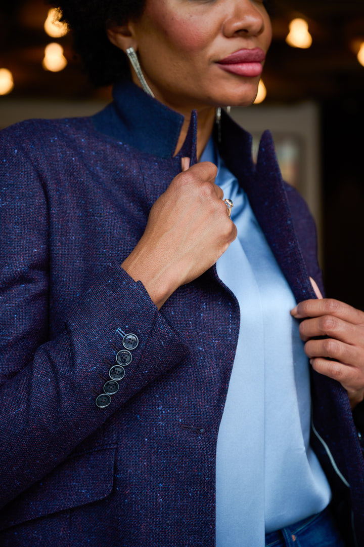 Twilight Purple Tweed Blazer
