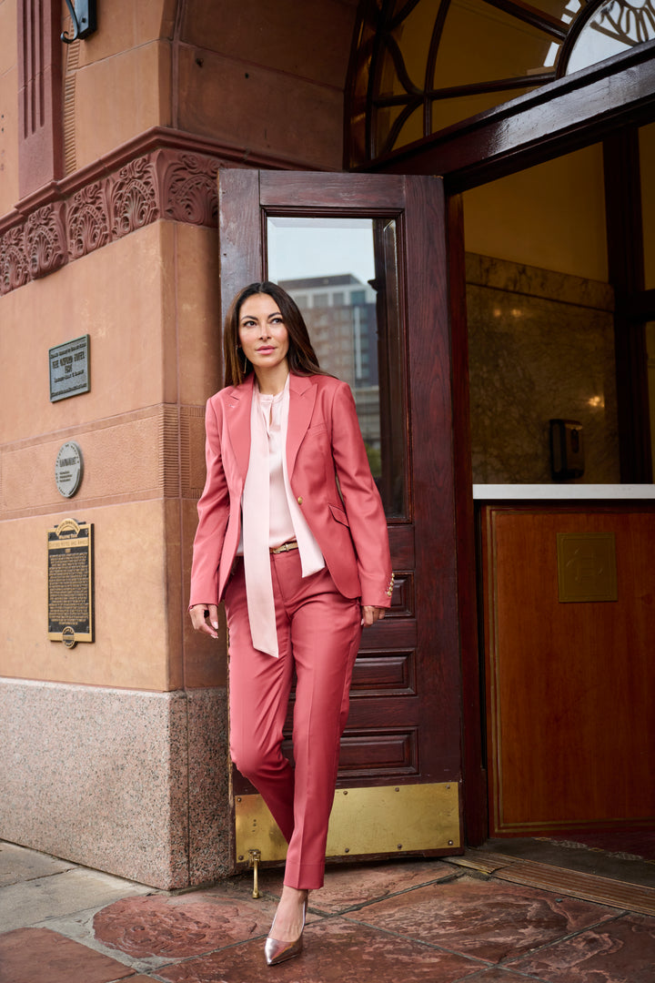 Lipstick Blazer & Ankle Pant