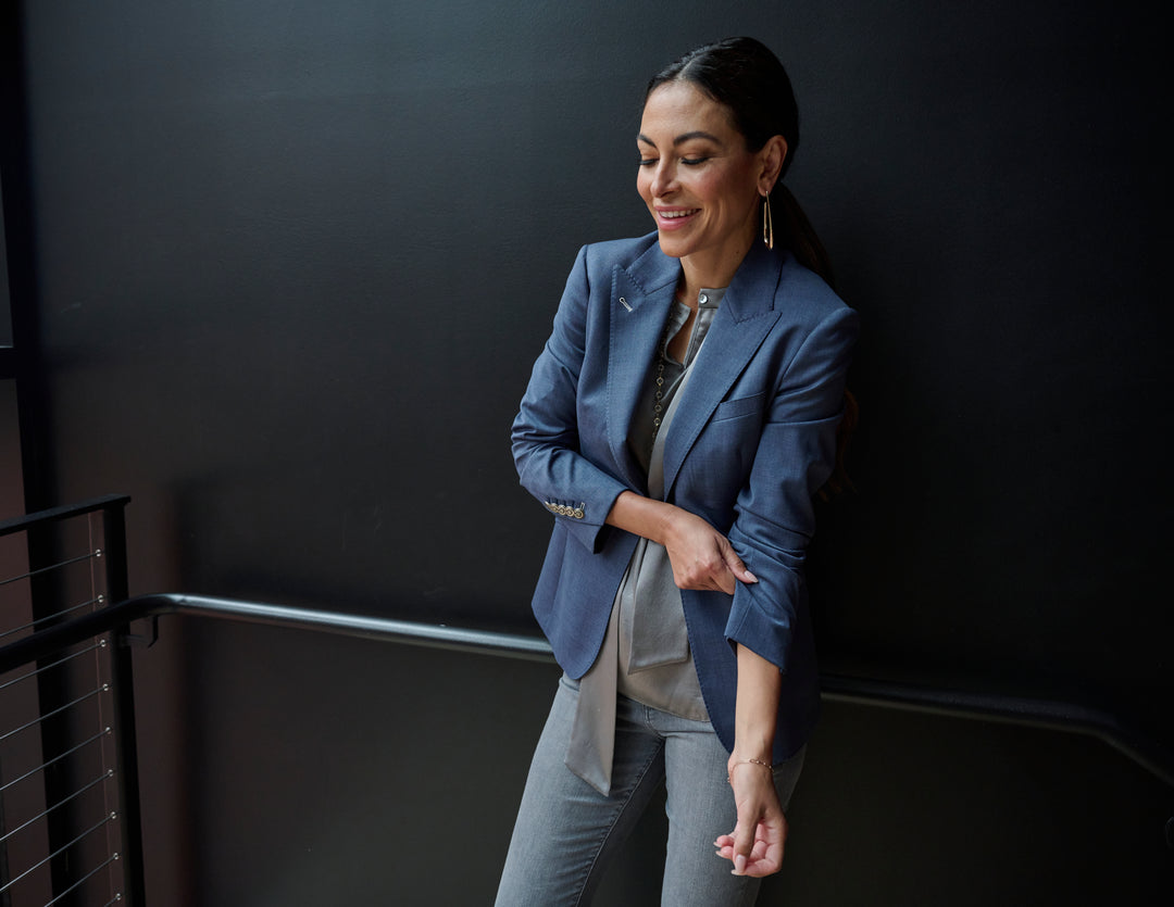 Denim Blue Mélange Blazer