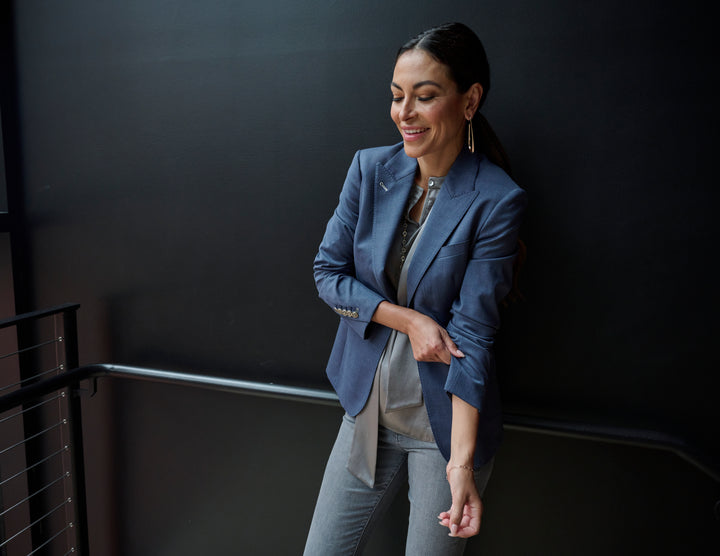 Denim Blue Mélange Blazer
