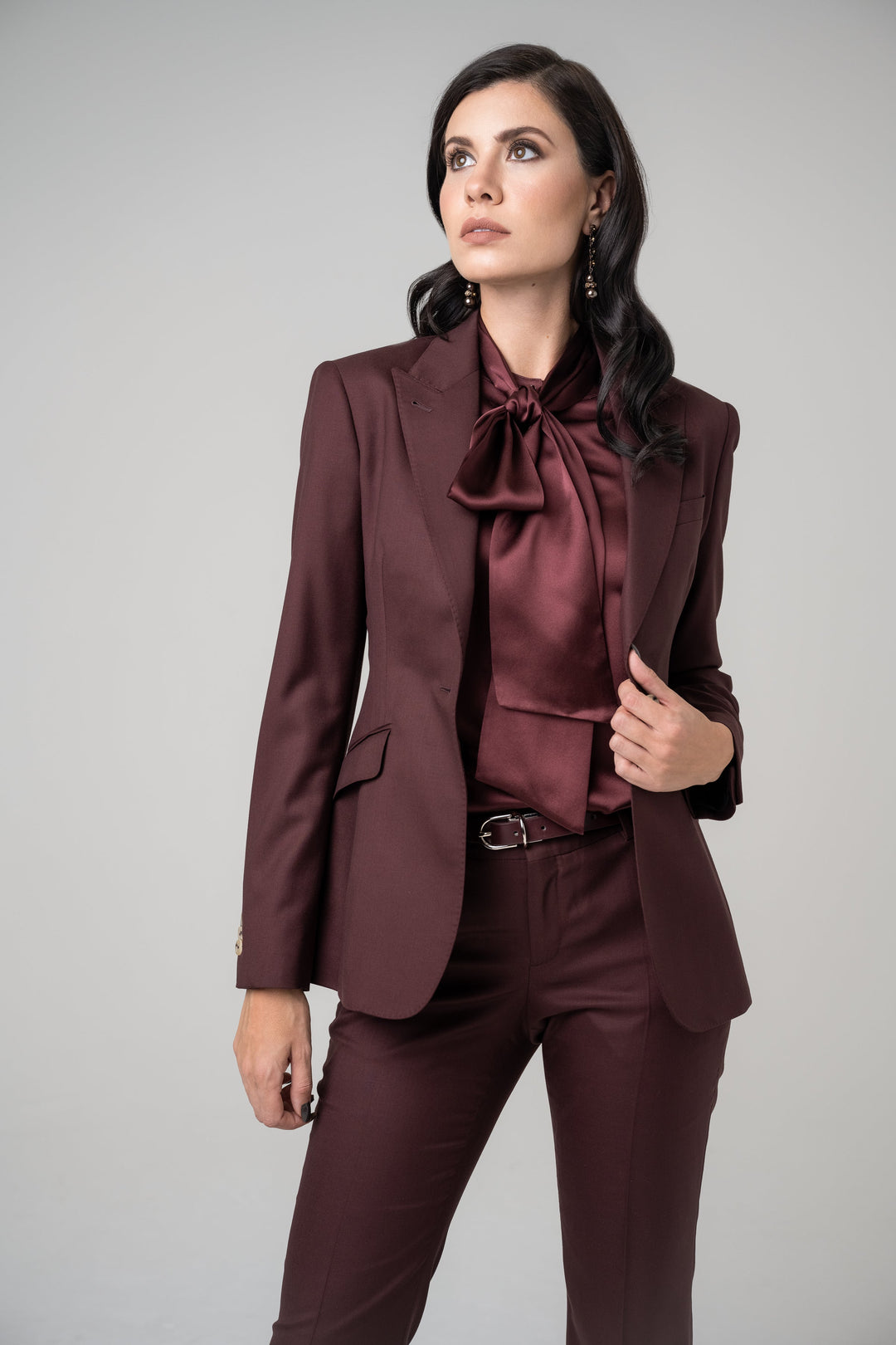 Alina, Burgundy Blazer