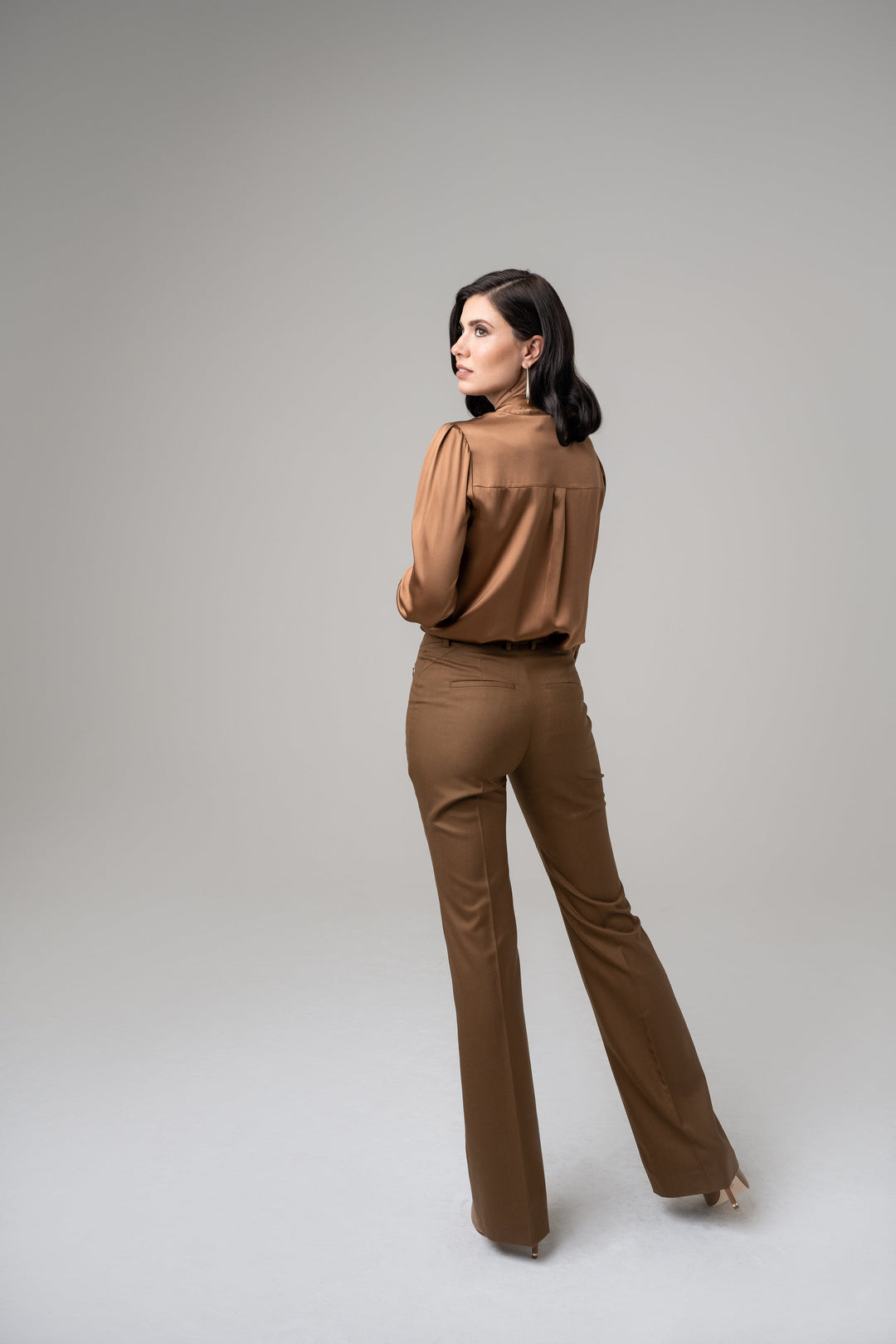 Alina, Cognac Flare Trouser