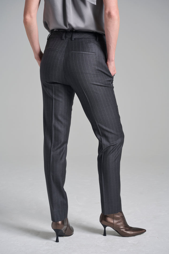 Chalk Stripe Ankle Pant