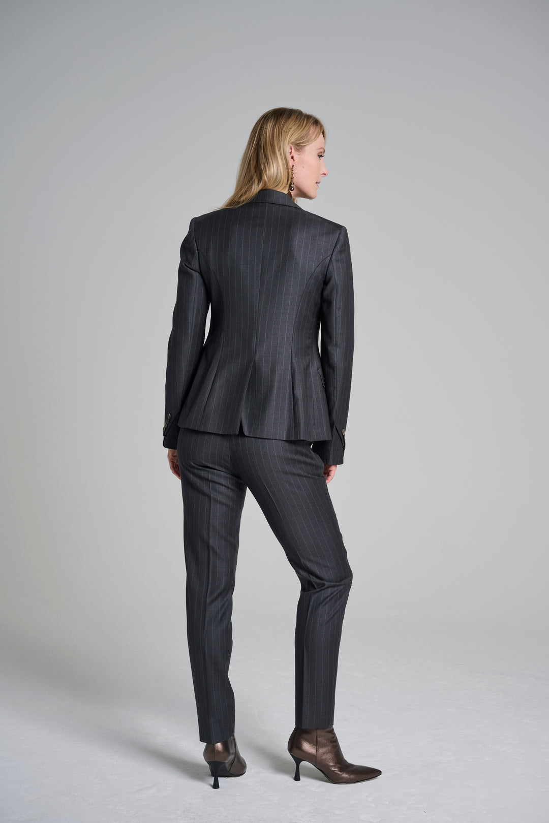Chalk Stripe Blazer & Ankle Pant