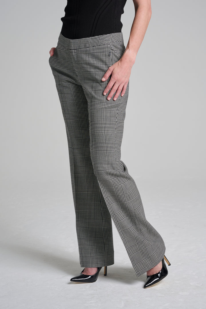 Glen Plaid Flare Trouser