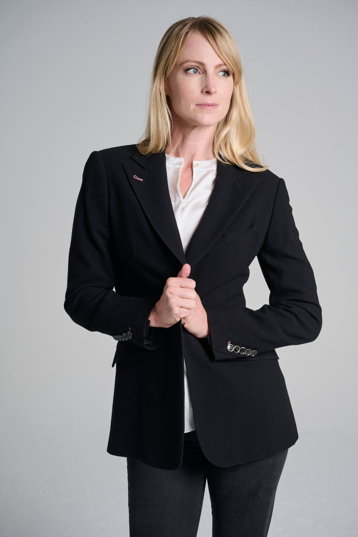 Black Dynamic Stretch Blazer (Long)