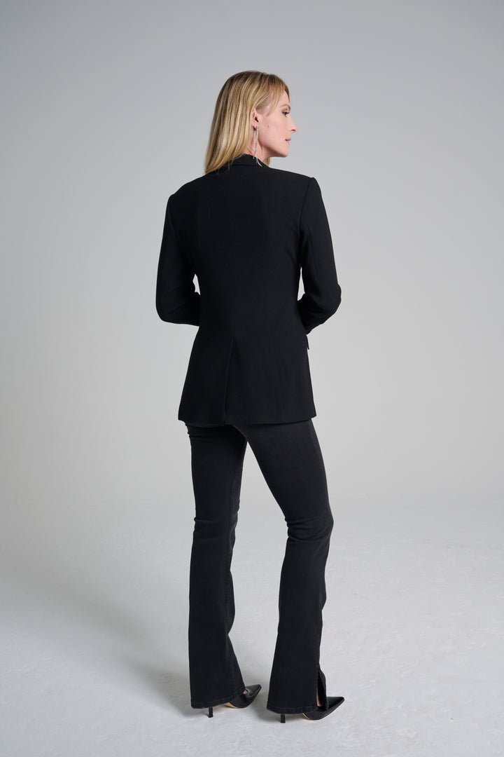 Black Dynamic Stretch Blazer (Long)