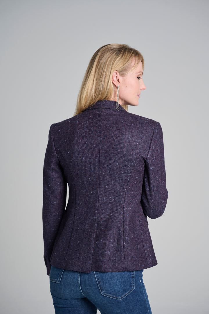 Twilight Purple Tweed Blazer