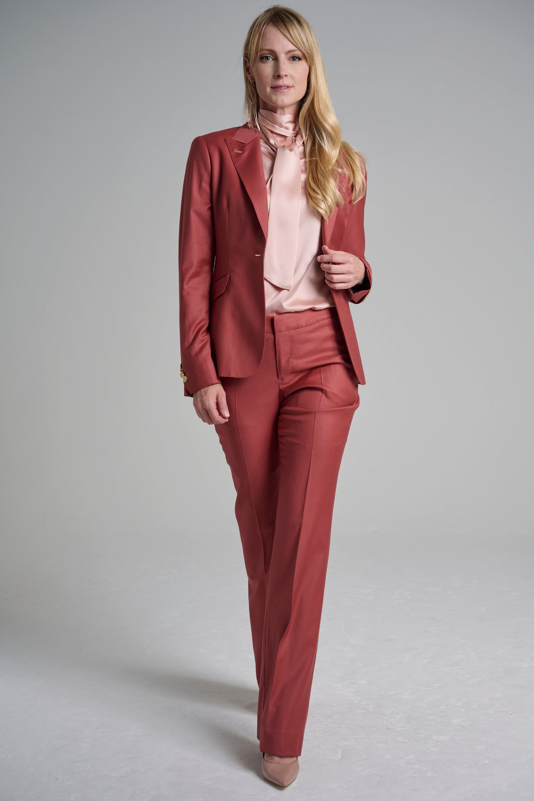 Lipstick Blazer &amp; Flare Trouser