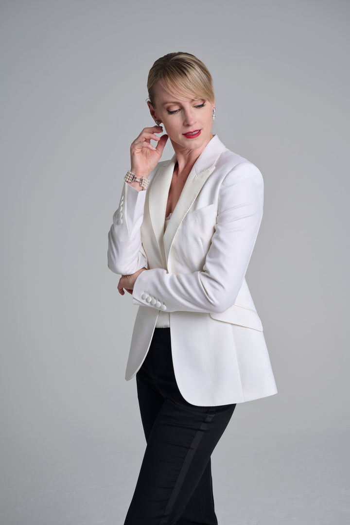 Candace, Black Tuxedo Ankle Pant