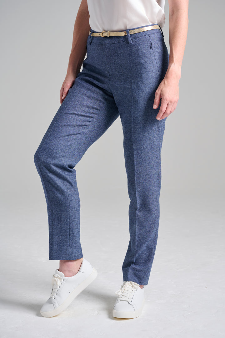 Denim Look Flannel Ankle Pant