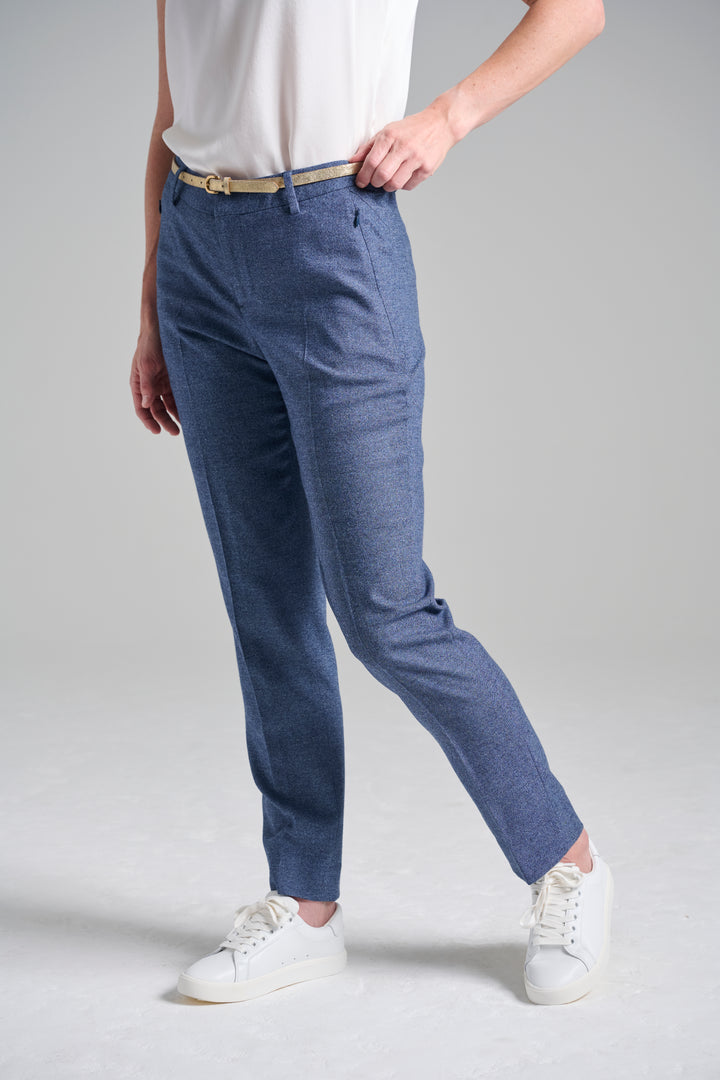 Denim Look Flannel Ankle Pant