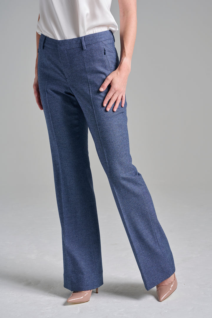 Denim Look Flare Trouser