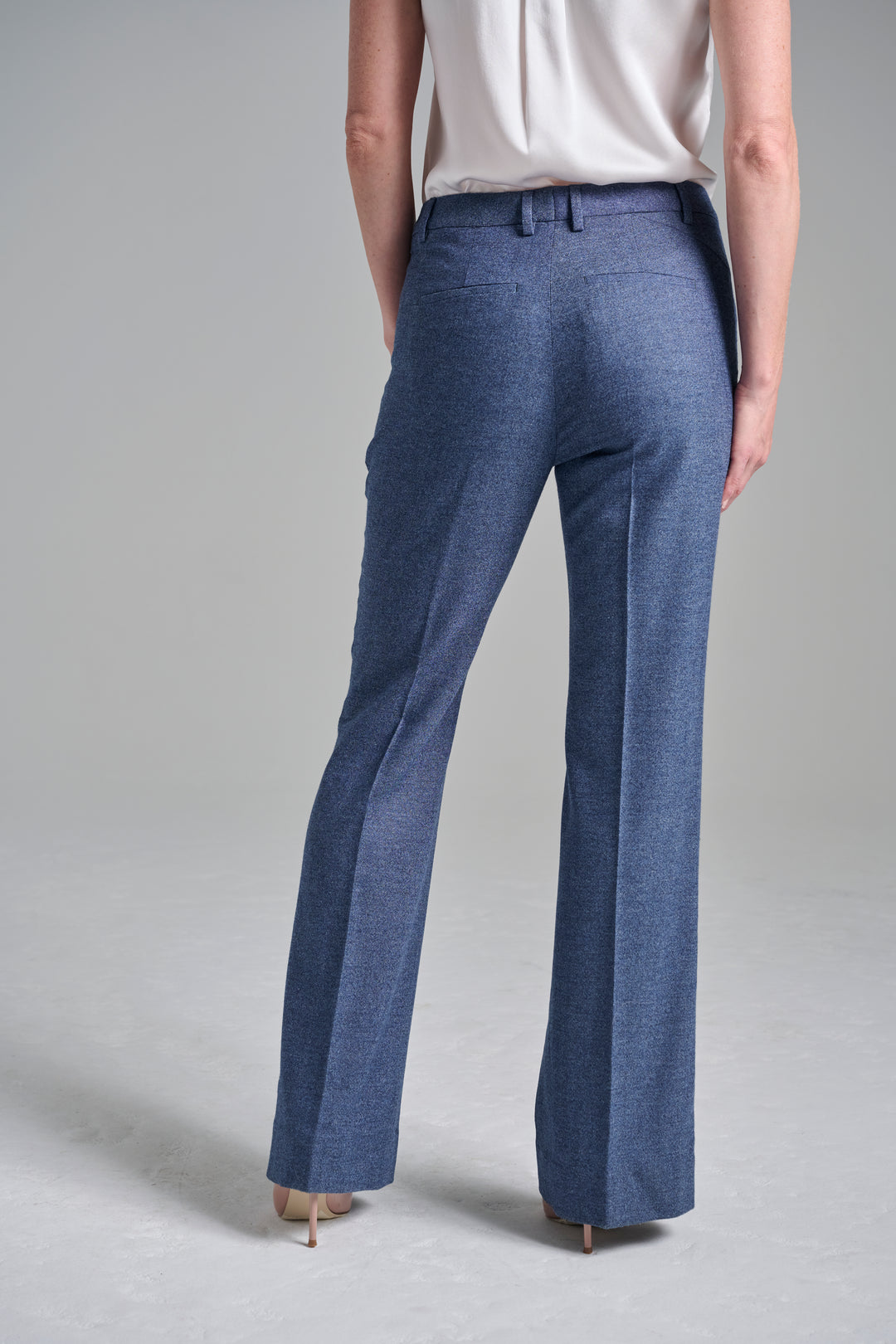 Denim Look Flare Trouser