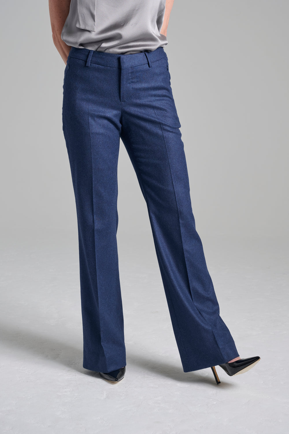 Night Sky Flannel Flare Trouser