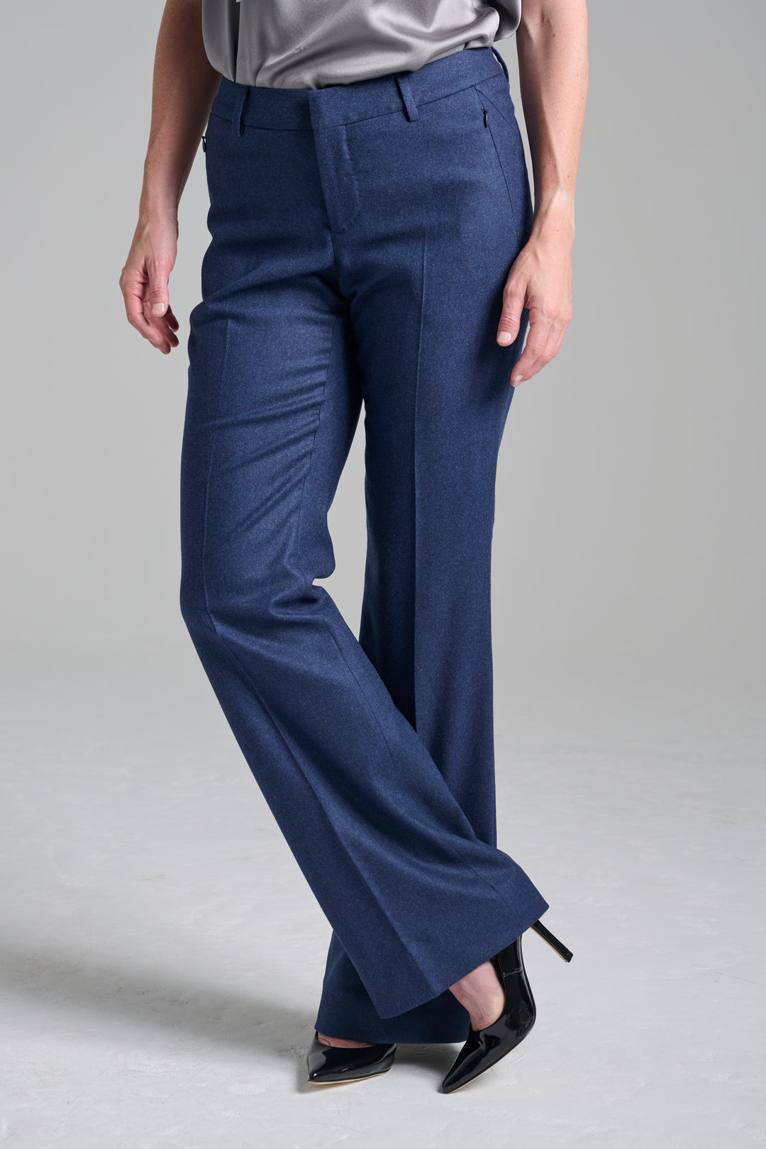 Night Sky Flannel Flare Trouser