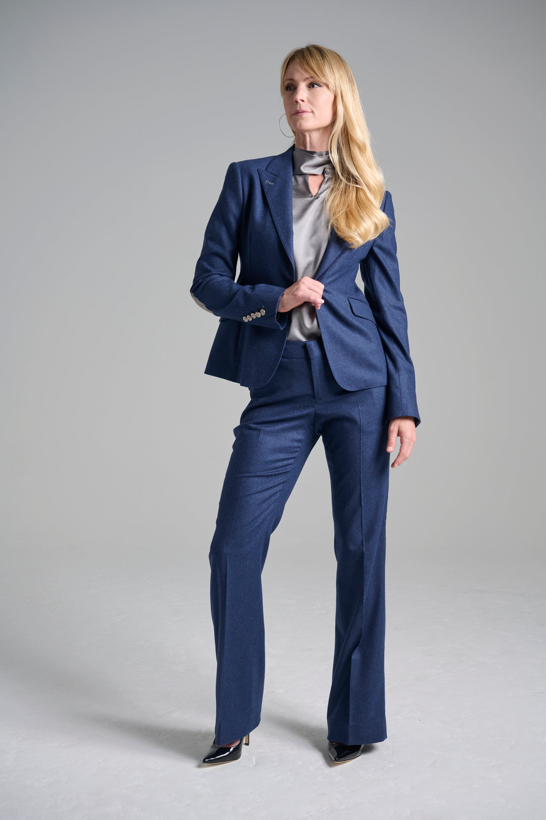 Night Sky Flannel Blazer &amp;  Flare Trouser