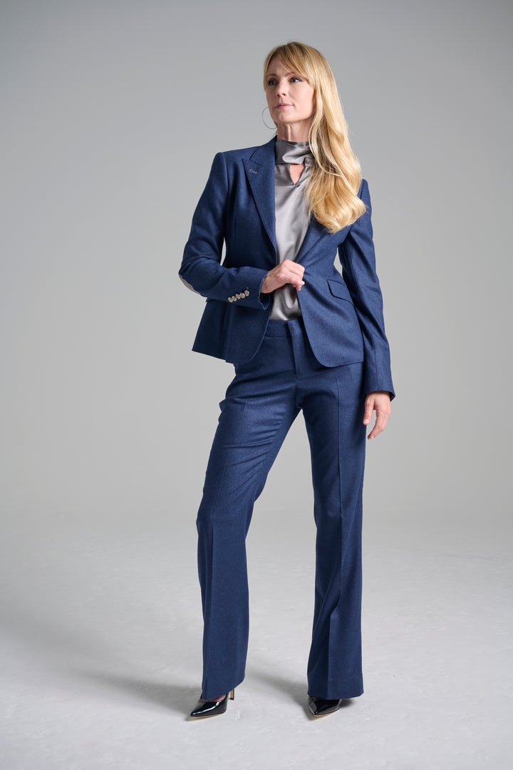 Night Sky Flannel Blazer &  Flare Trouser