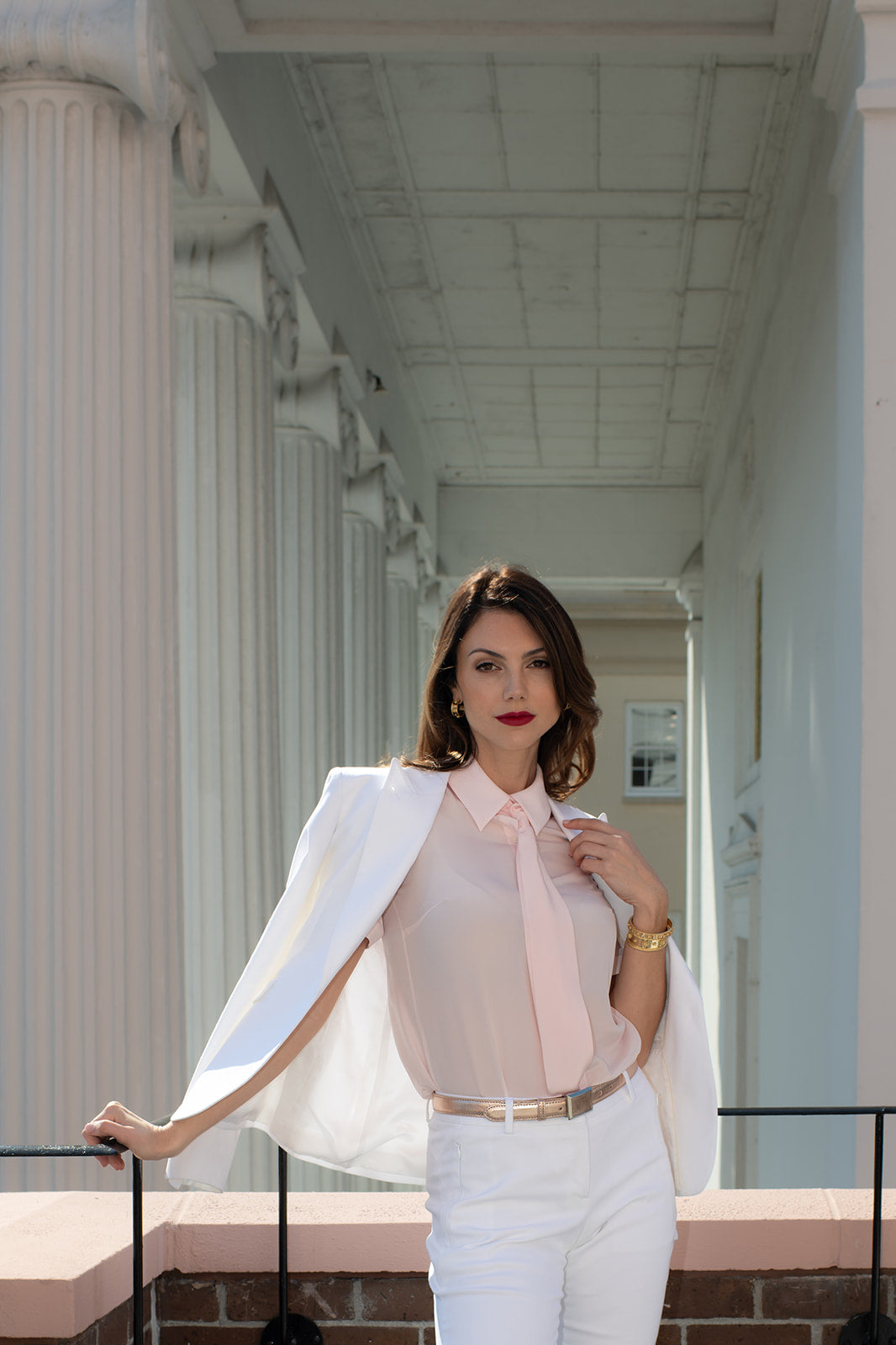 White Yacht Flare Trouser