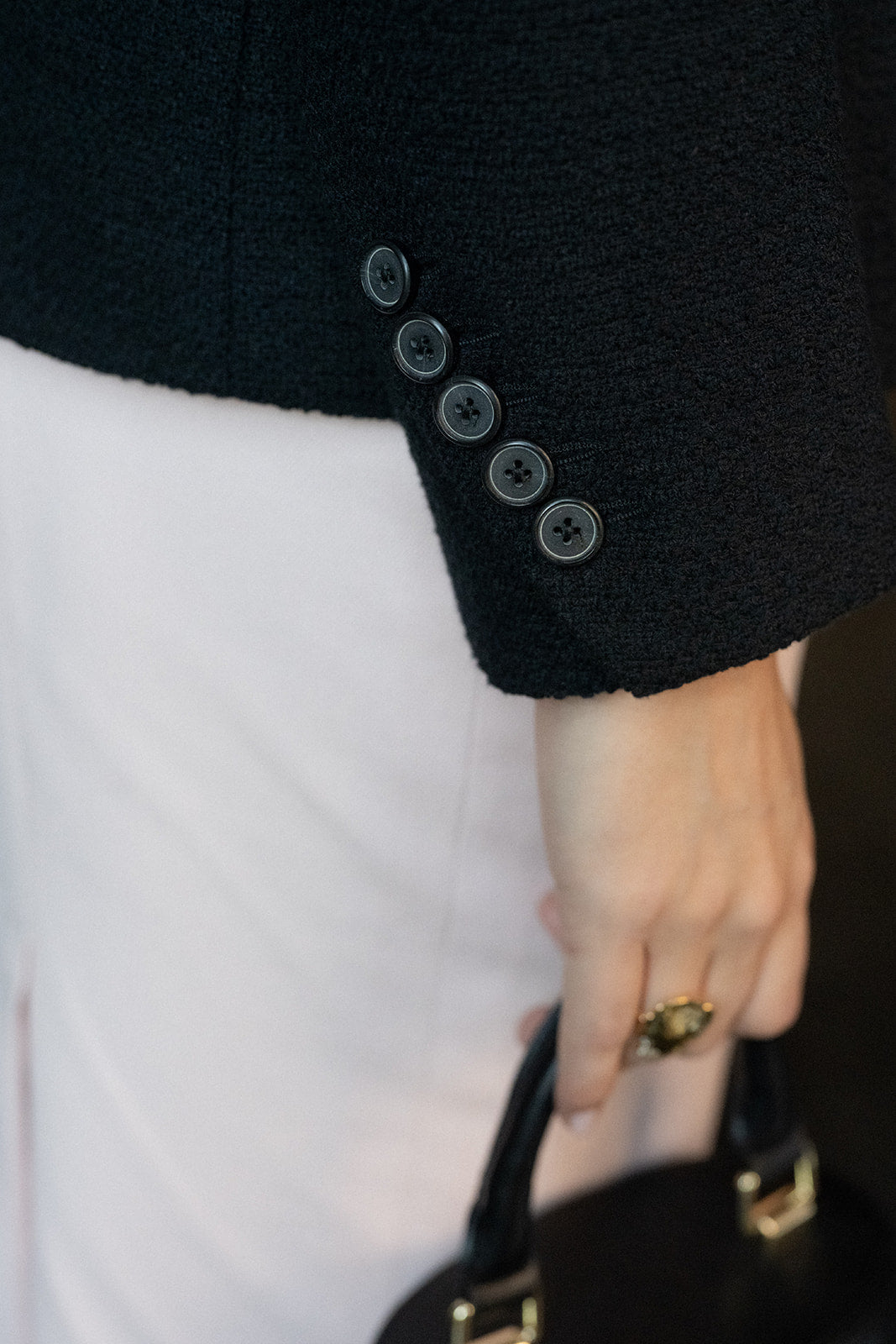 Bouclé Noir Blazer