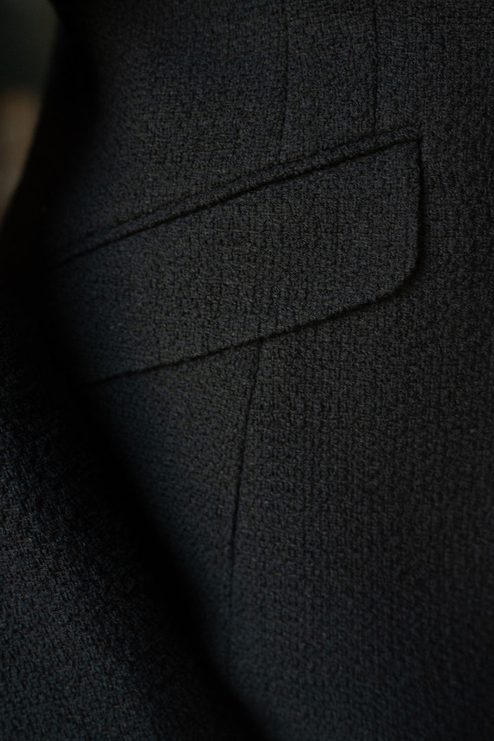 Bouclé Noir Blazer