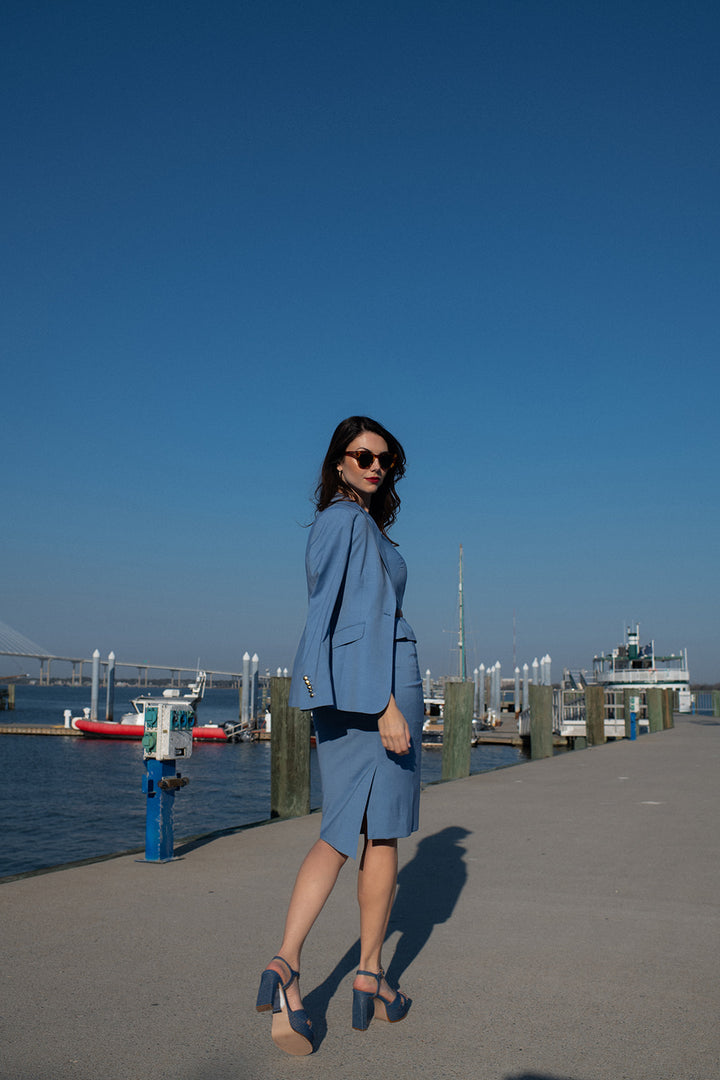 Sea Spray Blue Blazer