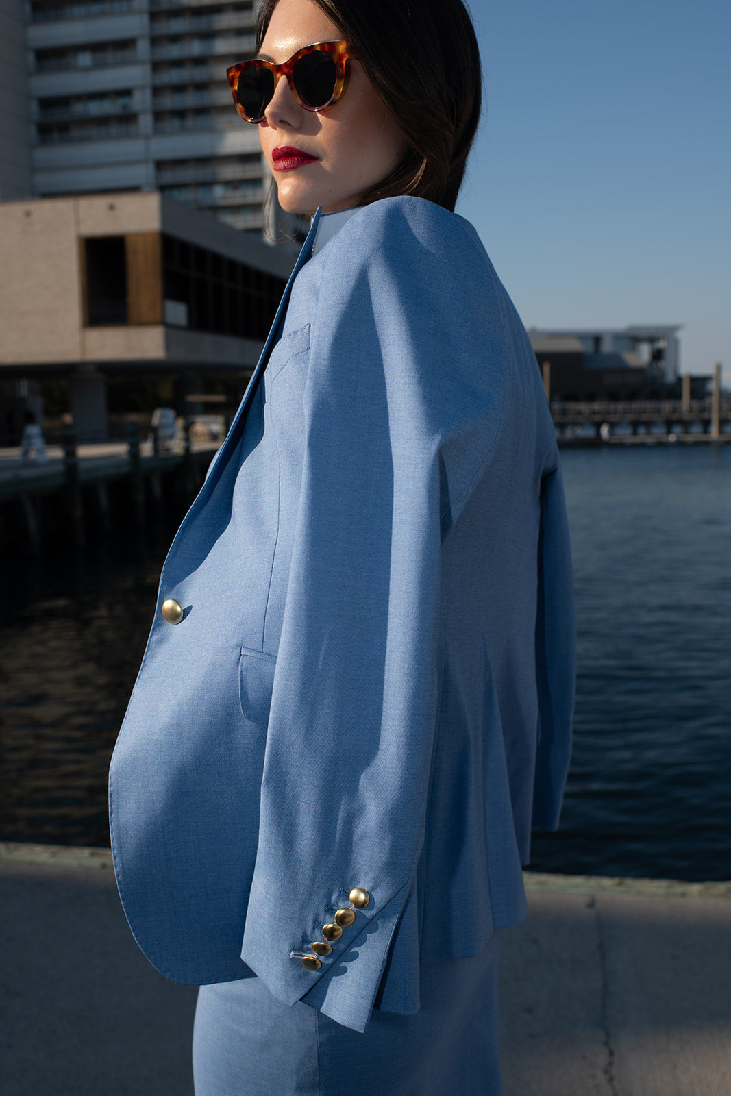 Sea Spray Blue Blazer