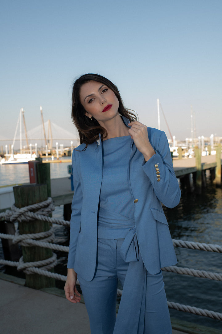 Sea Spray Blue Blazer