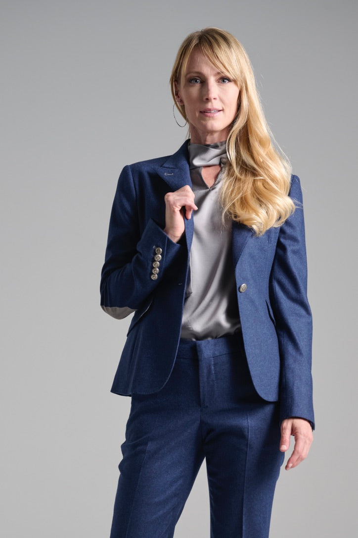 Night Sky Flannel Blazer & Ankle Pant