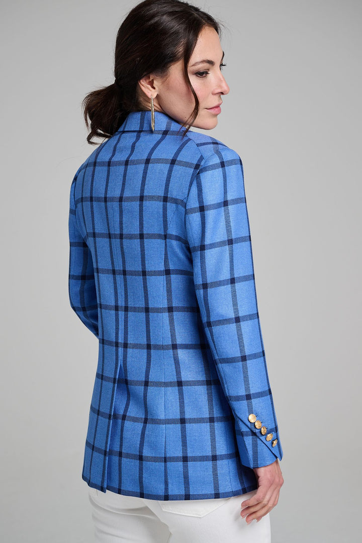 Blazer - Bellagio Blue Windowpane Plaid - SOLD OUT!