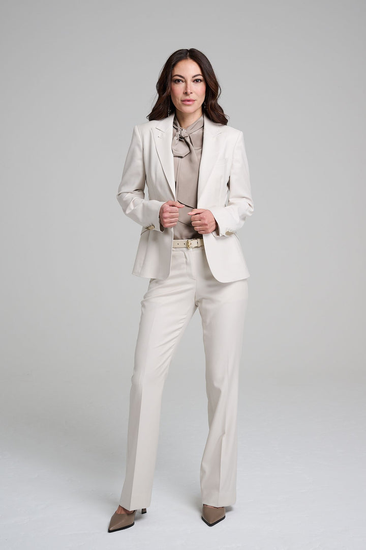 Flare Trouser - Bergamo Beige - FABRIC BACK IN STOCK!