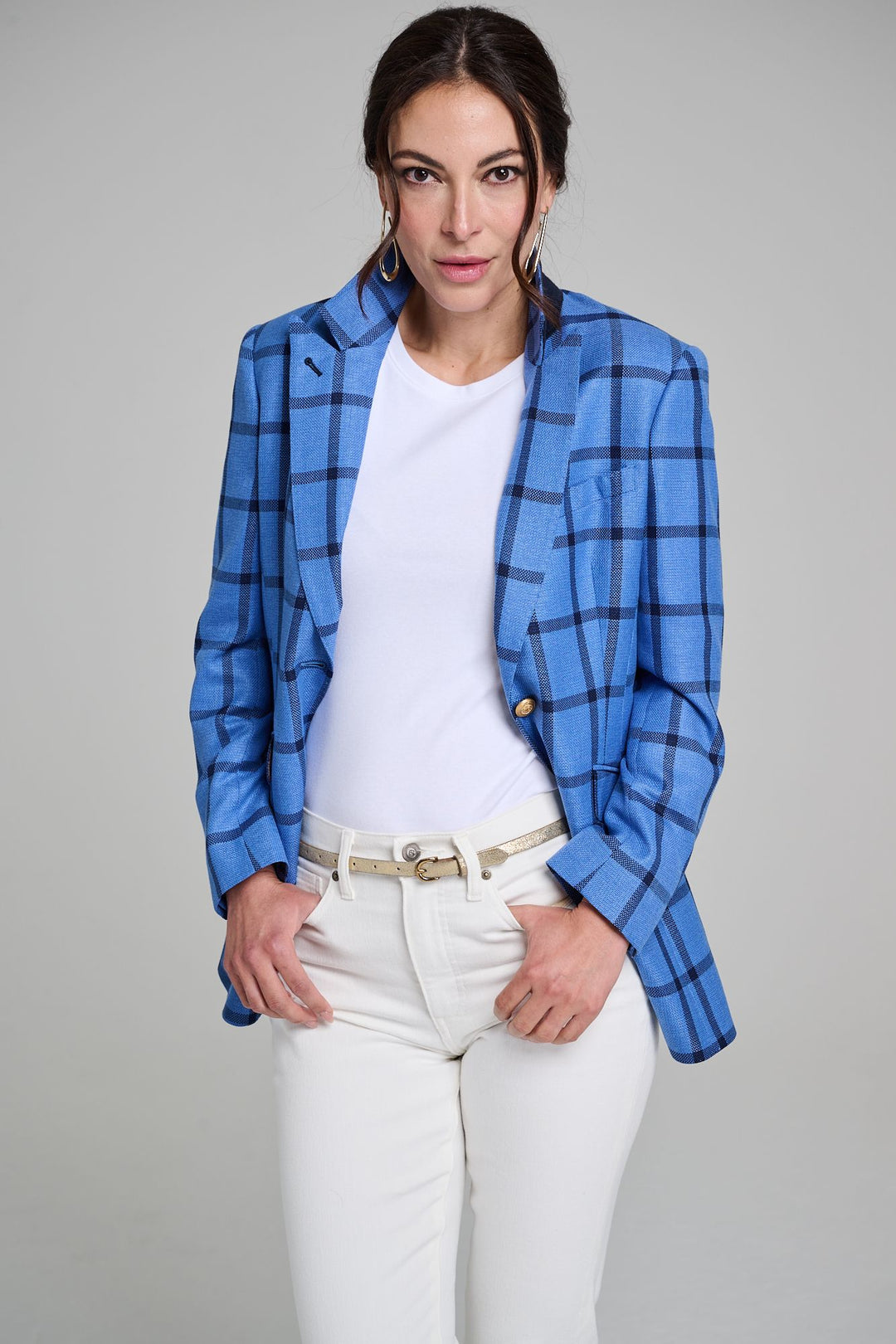 Blazer - Bellagio Blue Windowpane Plaid - SOLD OUT!