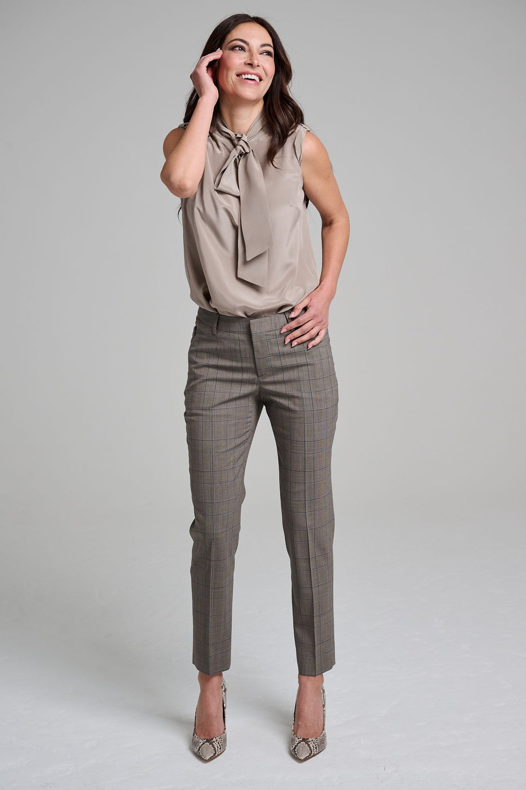 Ankle Pant - Firenze Brown Glen Plaid - SOLD OUT