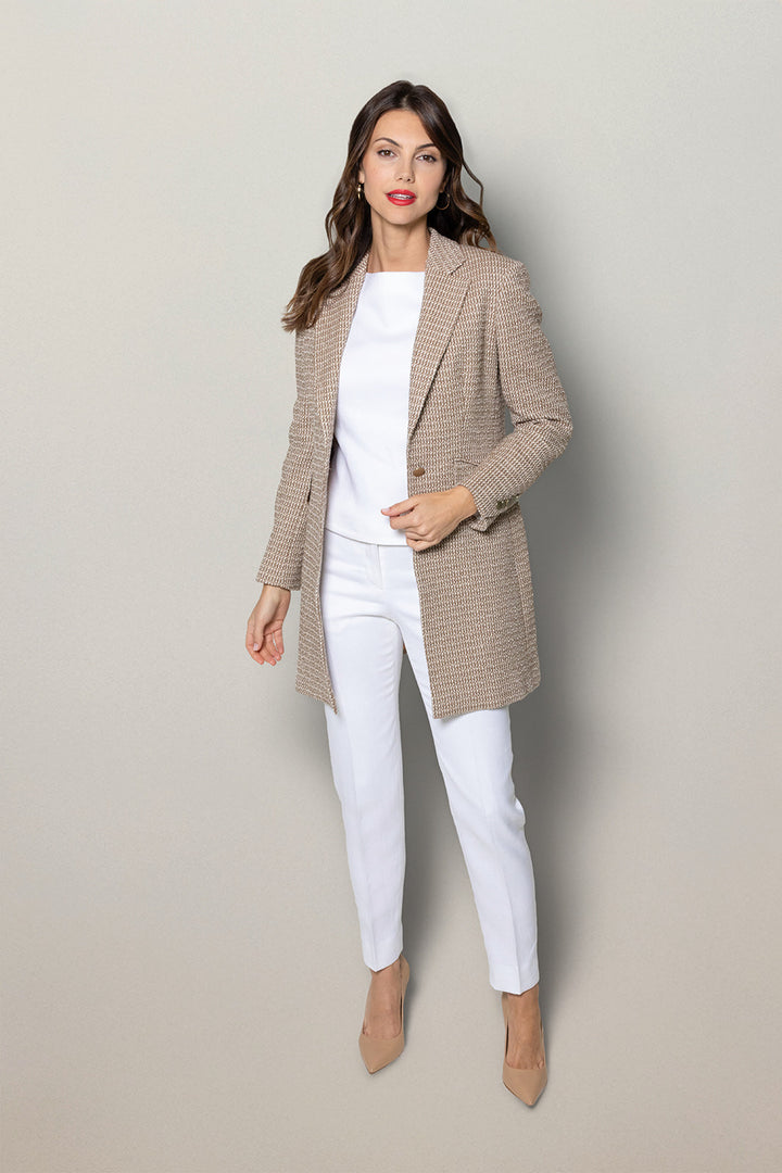 Duster Coat - Soft Umber Bouclé