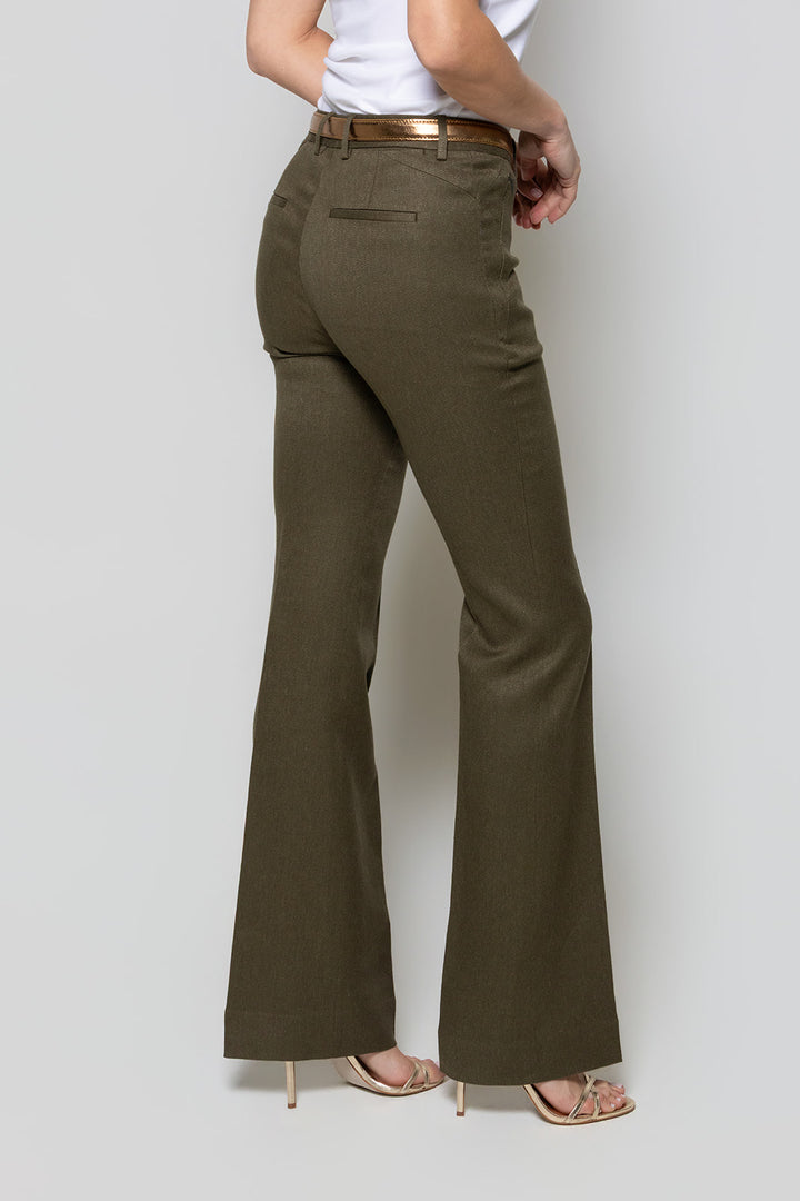 Flare Trouser - Olive Grove