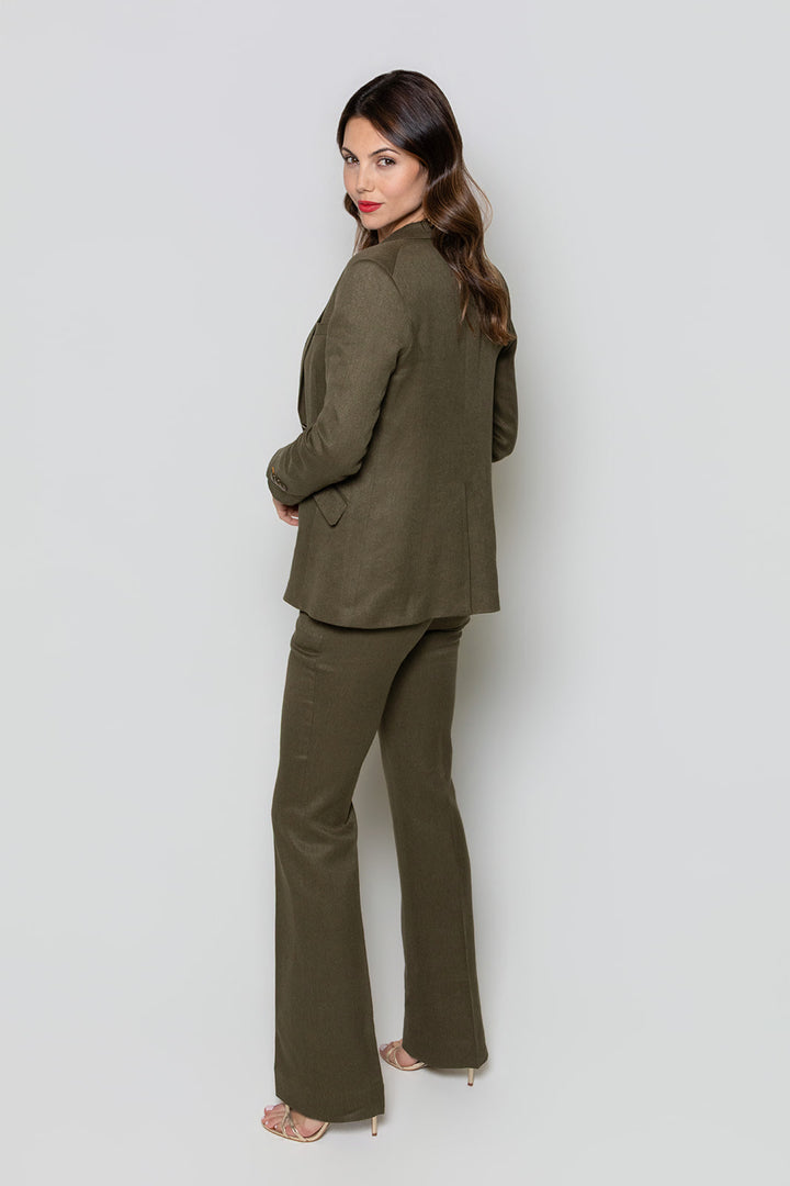 Flare Trouser - Olive Grove