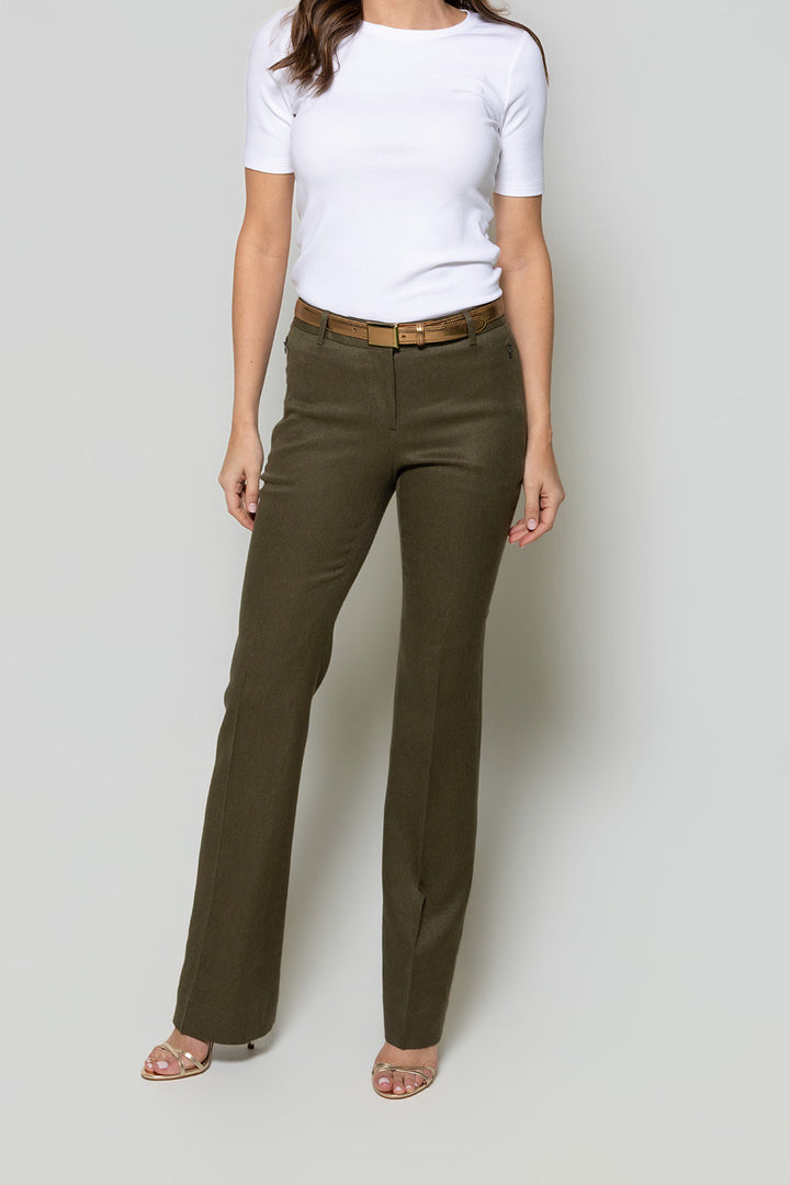 Flare Trouser - Olive Grove