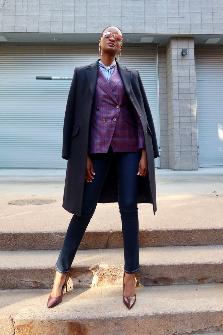 Strong Navy Outerwear Coat