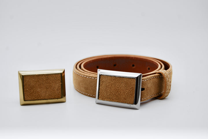 Belt - Italian Suede Camel