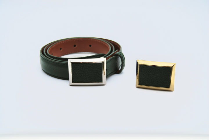Belt - Italian Pebble Loden Green