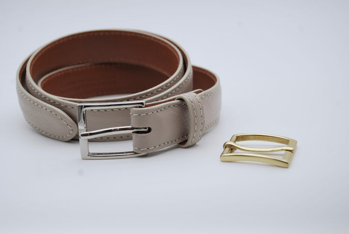 Belt - Italian Pebble Pale Mocha