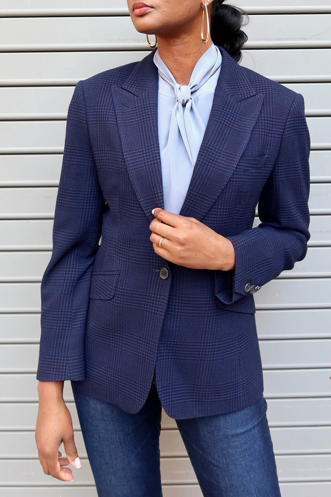 Blazer - Glen Plaid Black &amp; Navy