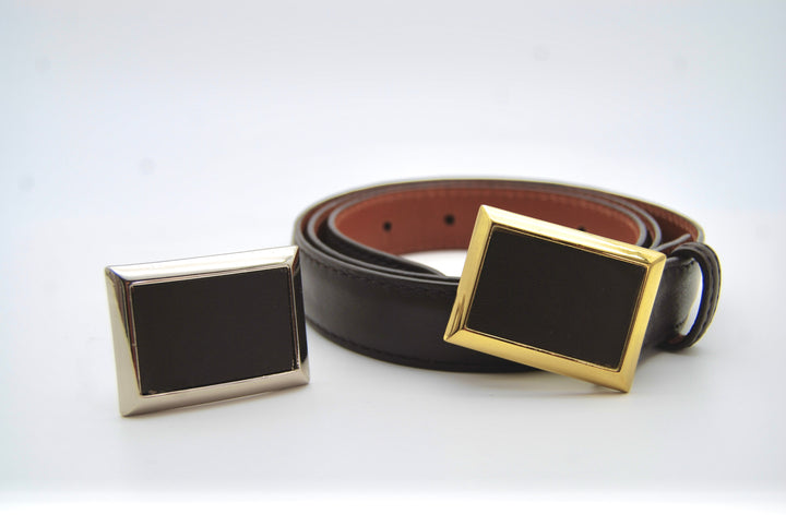 Belt - Italian Nappa Chocolate Brown