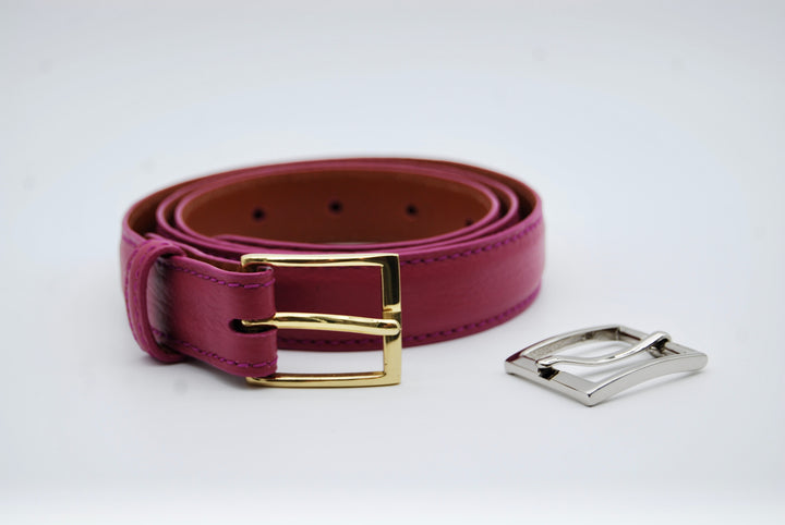 Belt - Italian Pebble Fuchsia