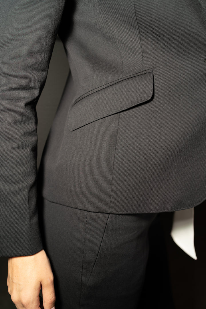 Bleeker Black Denim Blazer