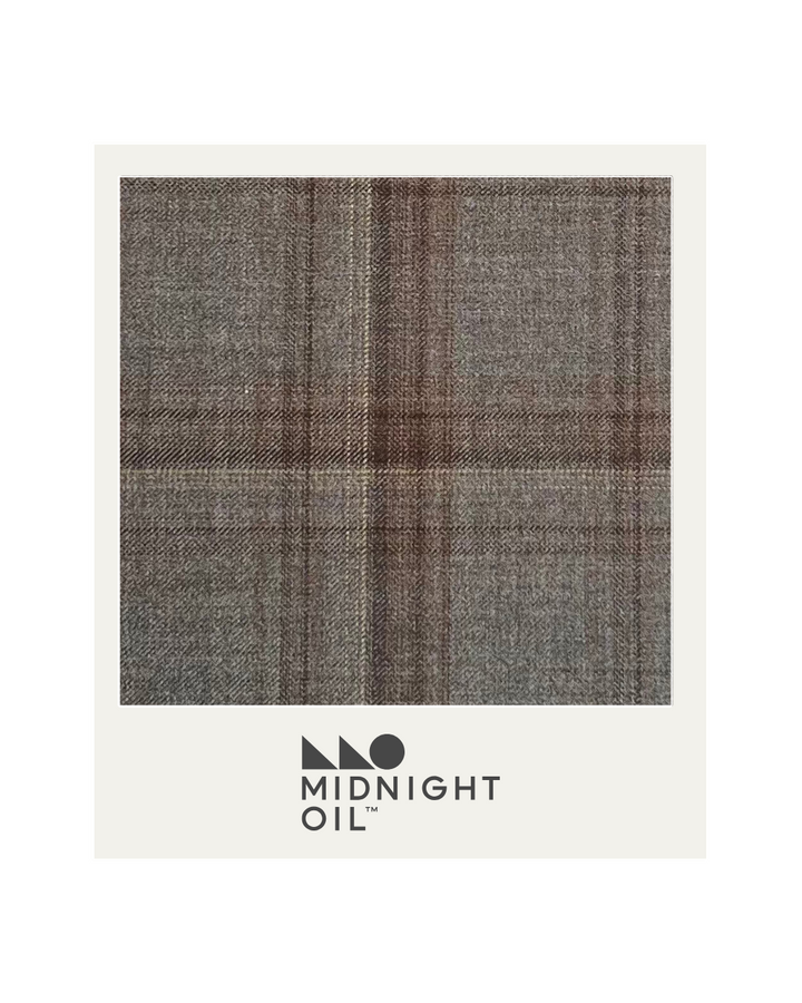 Bateau Neck Top - Boardroom Grey Plaid