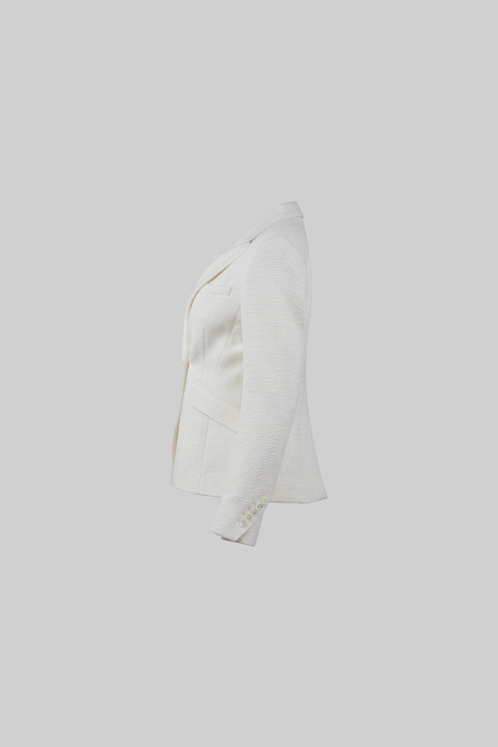 Bouclé Blanc Blazer